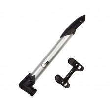 Мінінасос Green Cycle GPM-219 алюмінієвий, presta+schrader, 120psi, срібло