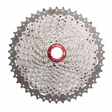 Касета інд. 11-k 11-46T SUN RACE MX8 MTB, алюмінієвий павук, Metallic Silver
