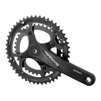Комплект шатунів PROWHEEL ZEPHYR-751 170мм, 48/36T, чорні