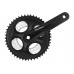 Шатун SUN RACE FCM300 28/38/48T під квадрат, L175мм, чорний зі сріблом