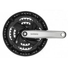Shimano Acera FC-M371, 48-36-26, 7-8ск, 175мм, сріблястий, із захистом