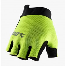 Вело рукавички Ride 100% EXCEEDA Gel Short Finger Glove [Fluo Yellow], M (9)