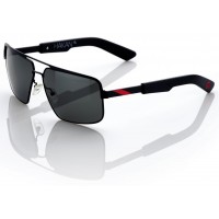 Спортивні окуляри 100% HAKAN Sunglasses Matte Black/Red - Grey Tint, Mirror Lens