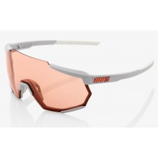 Велосипедні окуляри Ride 100% RACETRAP - Soft Tact Stone Grey - HiPER Coral Lens, Mirror Lens