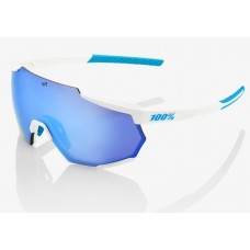 Велосипедні окуляри Ride 100% Racetrap - SE Movistar Team White - Hiper Blue Multilayer Mirror Lens, Mirror Lens