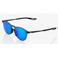 Окуляри 100% LEGERE ROUND - Soft Tact Black - Blue Multilayer Mirror Lens, Mirror Lens Окуляри 100% LEGERE ROUND - Soft Tact Black - Blue Multilayer Mirror Lens, Mirror Lens