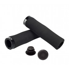 Гріпси Green Cycle GGR-414 130mm спінена гума, ергономічні, чорні з одним чорним замком Гріпси Green Cycle GGR-414 130mm спінена гума, ергономічні, чорні з одним чорним замком