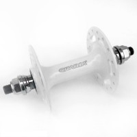 Втулка пер. Quando KT-DP6F 32H, nut 140mm для фікс, на гайках алюмін біла
