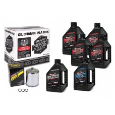 Комплект Maxima V-TWIN TWIN-CAM Oil Change Kit - Syntetic [Chrome], 20w-50