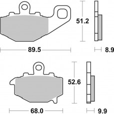 Гальмівні колодки SBS Performance Rear Brake Pads, Sinter