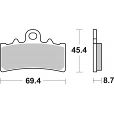 Гальмівні колодки SBS Performance Front Brake Pads, Sinter