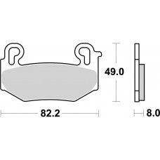 Гальмівні колодки SBS Performance Front Brake Pads, EVO Sinter