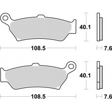 Гальмівні колодки SBS Performance Rear Brake Pads, Sinter