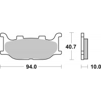 Гальмівні колодки SBS Performance Front Brake Pads, Sinter