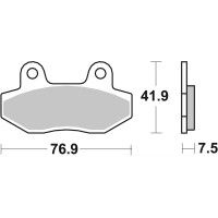 Гальмівні колодки SBS Standard Brake Pads, Ceramic