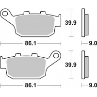 Гальмівні колодки SBS Performance Rear Brake Pads, Sinter