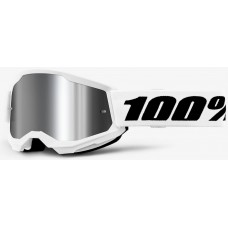 Окуляри 100% STRATA 2 Goggle White - Mirror Silver Lens, Mirror Lens