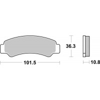 Гальмівні колодки SBS Sport Brake Pads, Sinter/Carbon