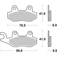 Гальмівні колодки SBS Racing Brake Pads, EVO Sinter/Sinter
