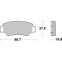 Гальмівні колодки SBS Sport Brake Pads, Sinter/Carbon