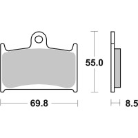 Гальмівні колодки SBS Performance Front Brake Pads, EVO Sinter
