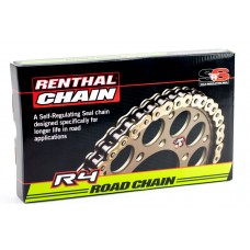 Ланцюг Renthal R4 Chain - 520 [Gold], 520-112L / Seal Ring