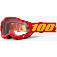 Окуляри 100% ACCURI 2 Enduro Goggle Red - Clear Dual Lens, Dual Clear Lens