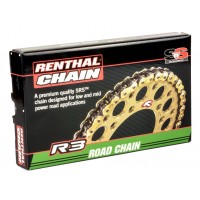 Ланцюг Renthal R3-3 Chain - 520 [Gold], 520-110L / Seal Ring
