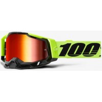 Окуляри 100% RACECRAFT 2 Goggle Neon Yellow - Mirror Red Lens, Mirror Lens