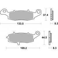Гальмівні колодки SBS Track Days Front Brake Pads, Sinter