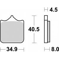 Гальмівні колодки SBS Performance Front Brake Pads, EVO Sinter