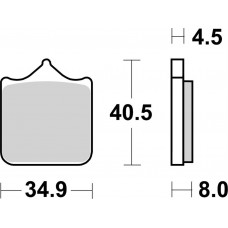 Гальмівні колодки SBS Performance Front Brake Pads, EVO Sinter