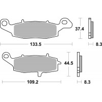 Гальмівні колодки SBS Track Days Front Brake Pads, Sinter