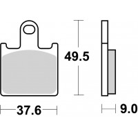 Гальмівні колодки SBS Track Days Front Brake Pads, Sinter