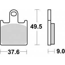 Гальмівні колодки SBS Track Days Front Brake Pads, Sinter