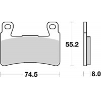Гальмівні колодки SBS Track Days Front Brake Pads, Sinter