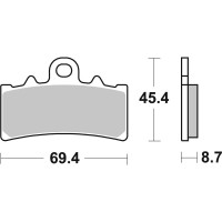 Гальмівні колодки SBS Standard Brake Pads, Ceramic
