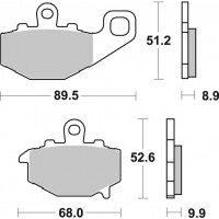 Гальмівні колодки SBS Standard Brake Pads, Ceramic