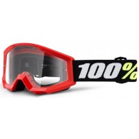 Дитячі окуляри 100% STRATA MINI Goggle Red - Clear Lens, Clear Lens