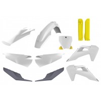 Пластик Polisport MX kit - Husqvarna (19-) [White/Yellow], Husqvarna