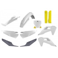 Пластик Polisport MX kit - Husqvarna (19-) [White/Yellow], Husqvarna
