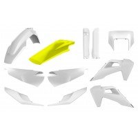 Пластик Polisport ENDURO kit - Husqvarna (20-) [White/Yellow], Husqvarna