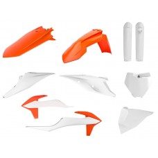 Пластик Polisport MX kit - KTM (19-) [Orange/White], KTM