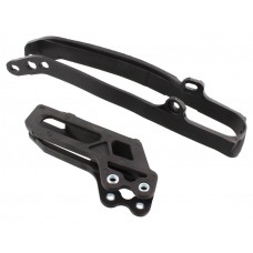 Polisport Chain guide + swingarm slider - Kawasaki [Black]