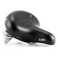 Сідло Selle Royal Premium DRIFTER MEDIUM, Royalgel, оббивка Strengtex, 251х221мм, 995г, хромовані рейли і пружини, unisex, чорне