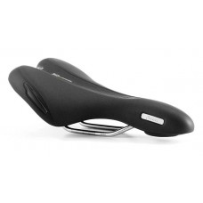 Сідло Selle Royal Premium OPTICA Athletic, 3D Skingel, оббивка Black Astrale, 280х157мм, 370г, unisex, чорне
